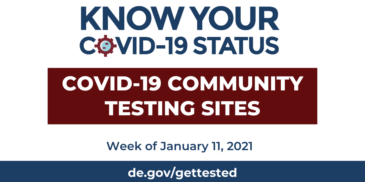 Governor Carney, DPH, DEMA Announce Community COVID-19 Testing Sites  – State of Delaware News